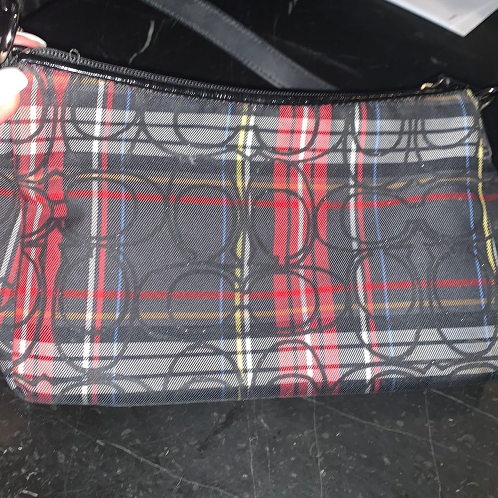 Coach small purse - plaid - beautiful condition.